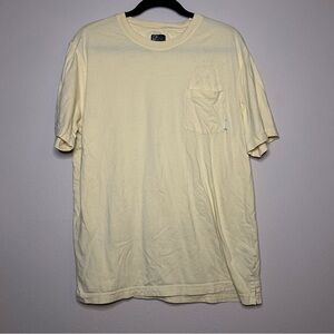 Greg Norman Collection Short-Sleeve Pocket Tee in Pale Yellow